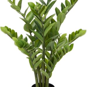 Artificial Plants Large Artificial Plant Zamioculcas 80 cm, Artificial Plants Cross in Pot Decoration for Table Decoration, Office, Bathroom, Bedroom, Living Room, Decoration, Housewarming Gift
