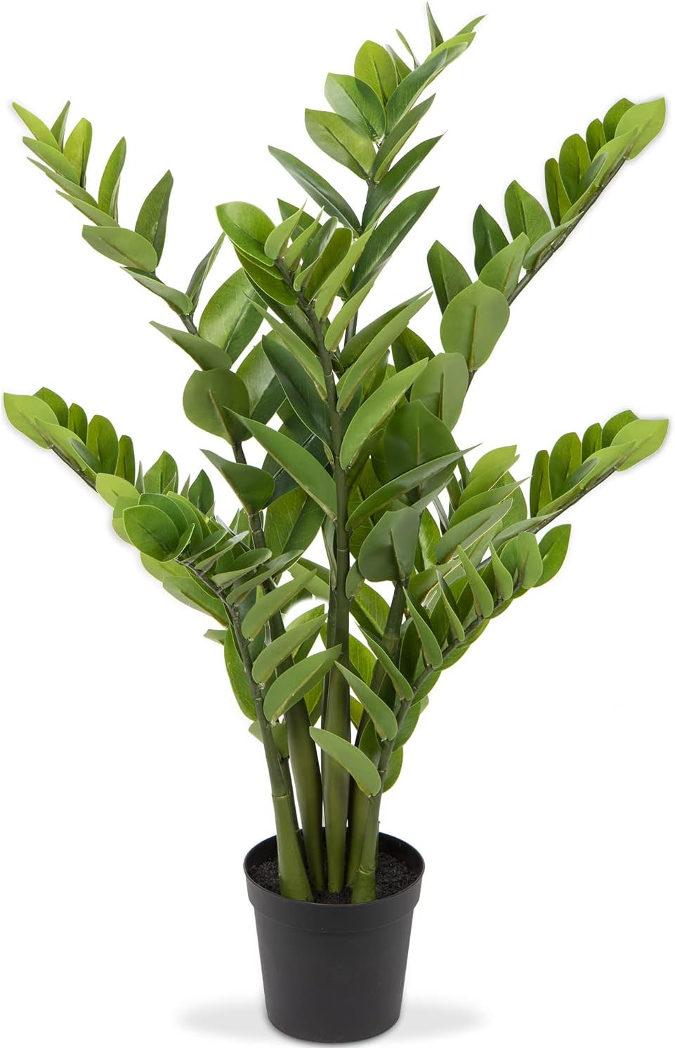 Artificial Plants Large Artificial Plant Zamioculcas 80 cm, Artificial Plants Cross in Pot Decoration for Table Decoration, Office, Bathroom, Bedroom, Living Room, Decoration, Housewarming Gift