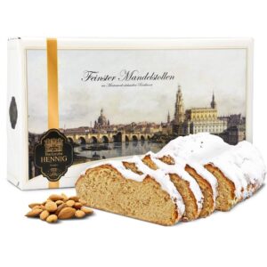 500 g Handmade Almond Studs in Gift Box Panorama Dresden Motif