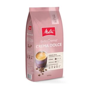 Melitta BellaCrema Crema Dolce Coffee Beans, Strength 2/5, 1 kg