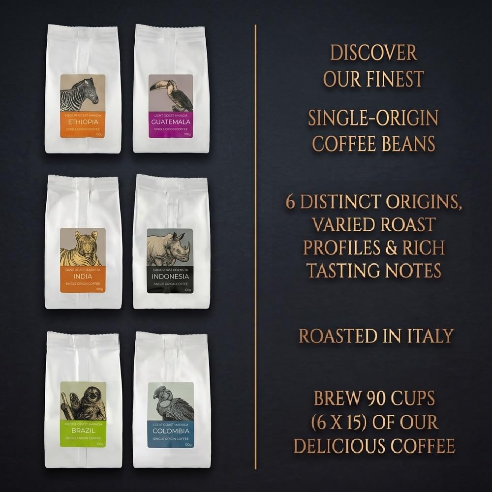 Black Donkey - Gift Set - World's Coffees | Coffee Beans 600 g (6 x 100 g) – Bild 5