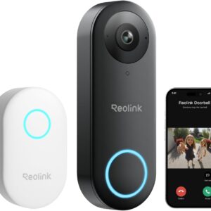 Reolink 5MP Video Doorbell with Chime, 2.4/5GHz Wi-Fi, 180° Ultra Wide