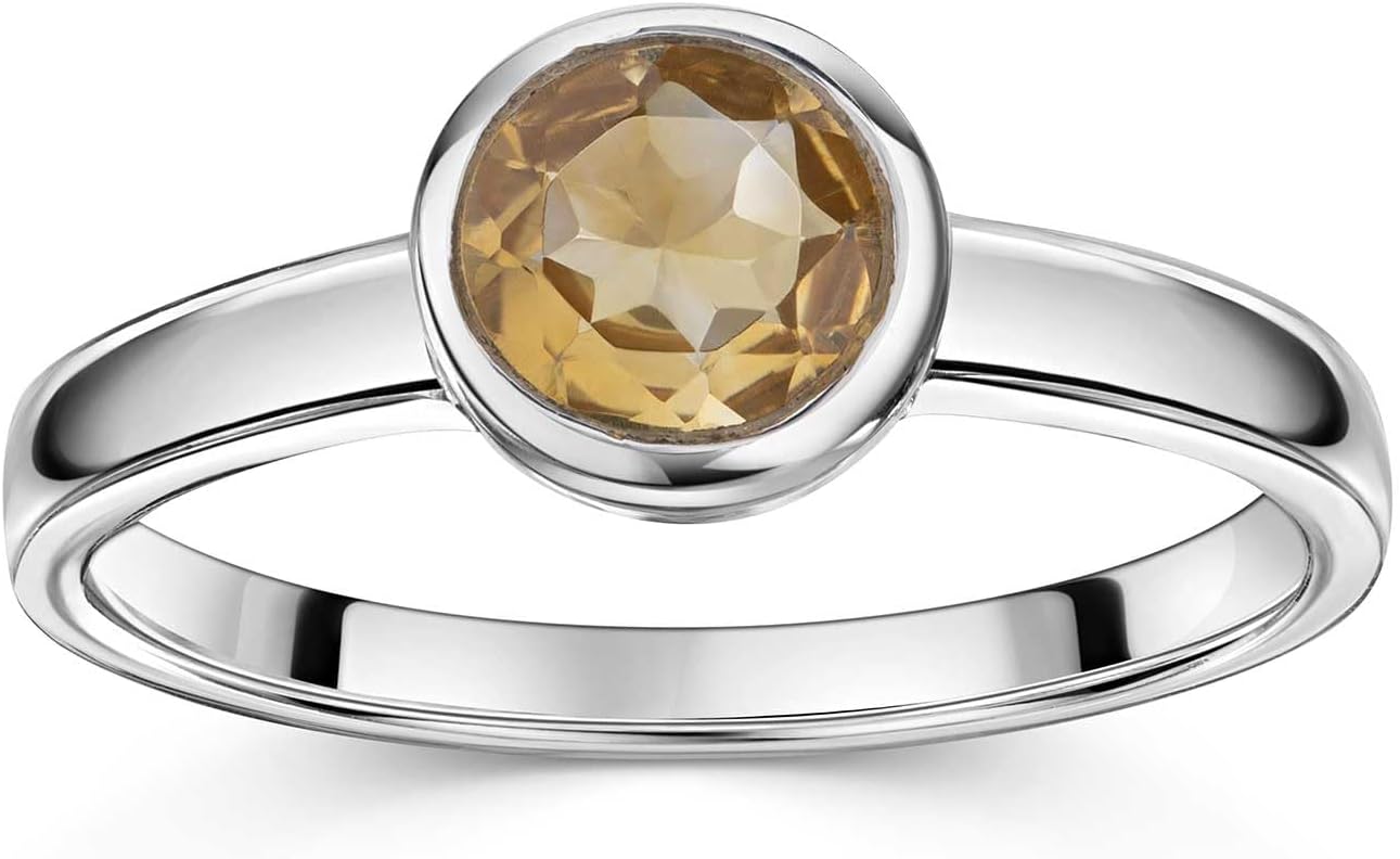 MATERIA by Matthias Wagner Gemstone Ring 925 Silver Faceted for Women in Various Sizes