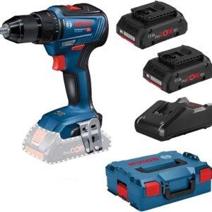 Bosch Professional GSR 18V-55 Cordless Screwdriver (2x 4.0 Ah ProCore Battery, 18 Volt System, Max. Torque: 55 Nm, in L-BOXX)