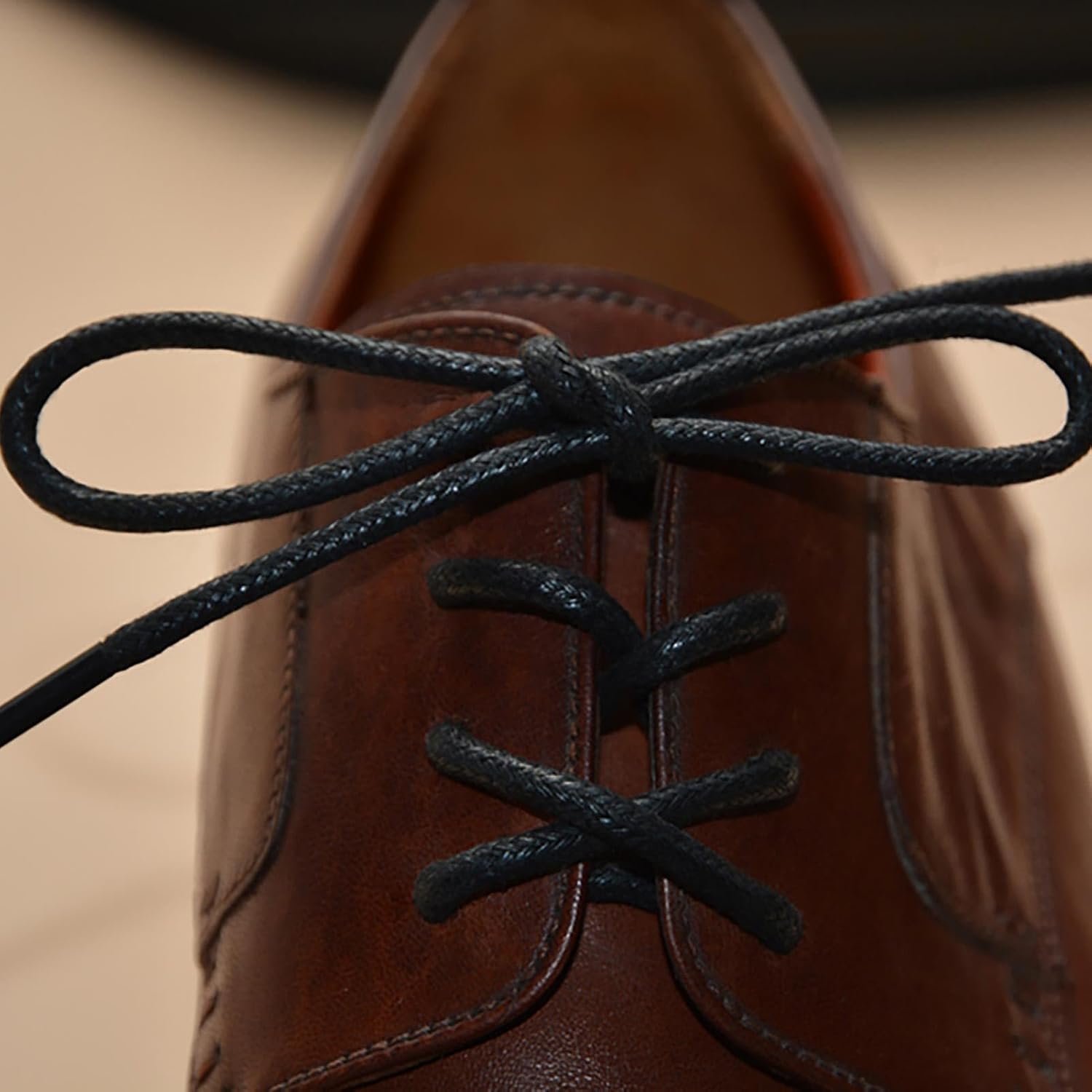 VSUDO Business Shoelaces Waxed Diameter 2.5 mm Thin Round Shoelaces – Bild 4