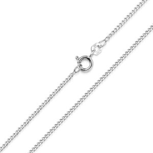 MATERIA by Matthias Wagner K91 Women's Curb Chain 1.7 mm 925 Sterling Silver