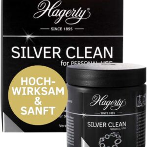 Hagerty Silver Clean Jewellery Dip Bath for Silver Jewellery and Silver-Plated Jewellery 170 ml I Effective Jewellery Cleaner I Silver Jewellery Cleaning Bath for Renewed Shine I with Corrosion