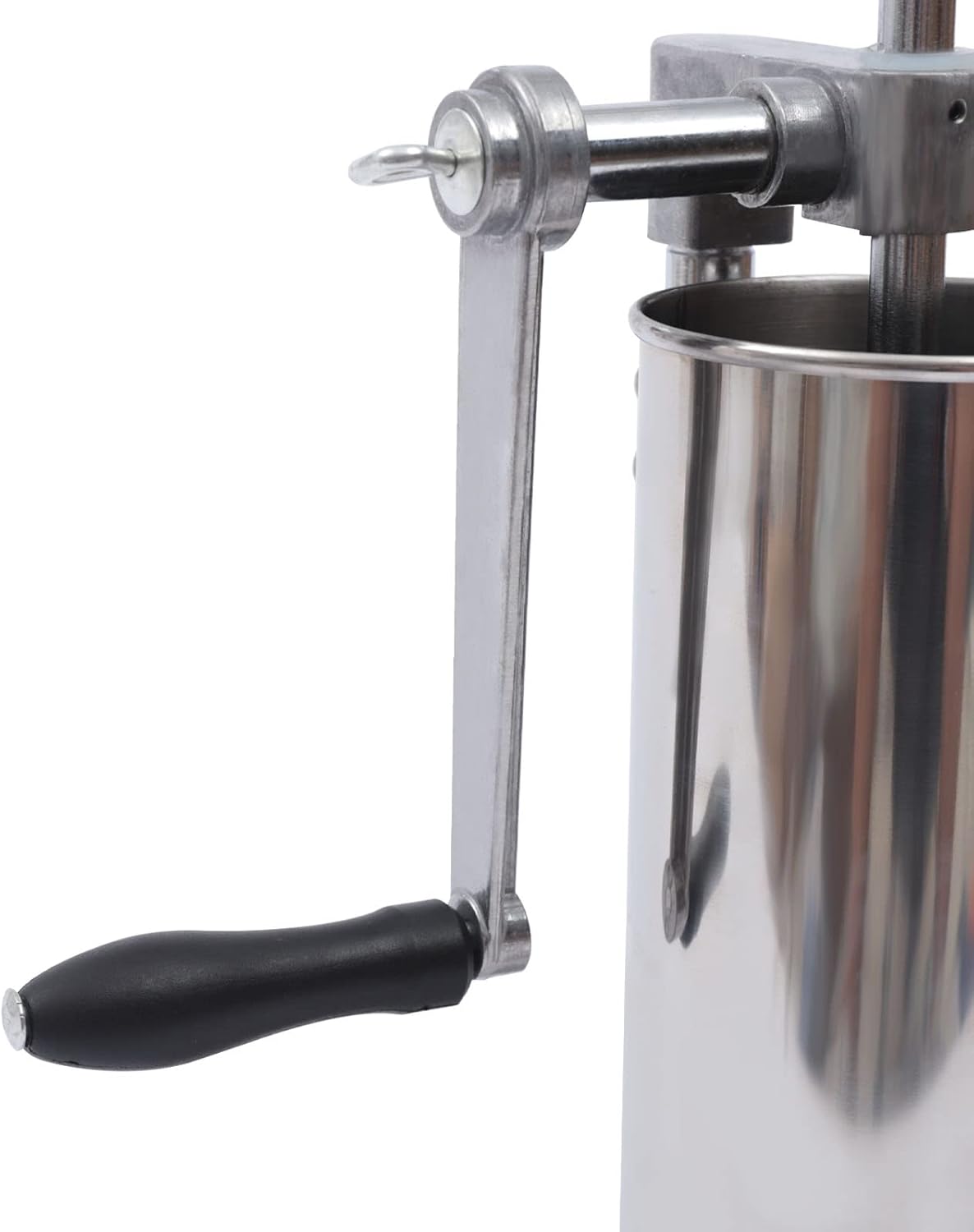 3L Sausage Stuffer Manual Sausage Machine, Stainless Steel Vertical Hand Crank Sausage Sausage Stuffer Machine with Stainless Steel Tubes Plastic Tubes Suction Cups for Kitchen Restaurants – Bild 4