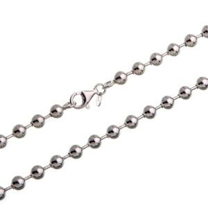 6 mm Ball Chain - Genuine 925 Silver, Length 40-100 cm