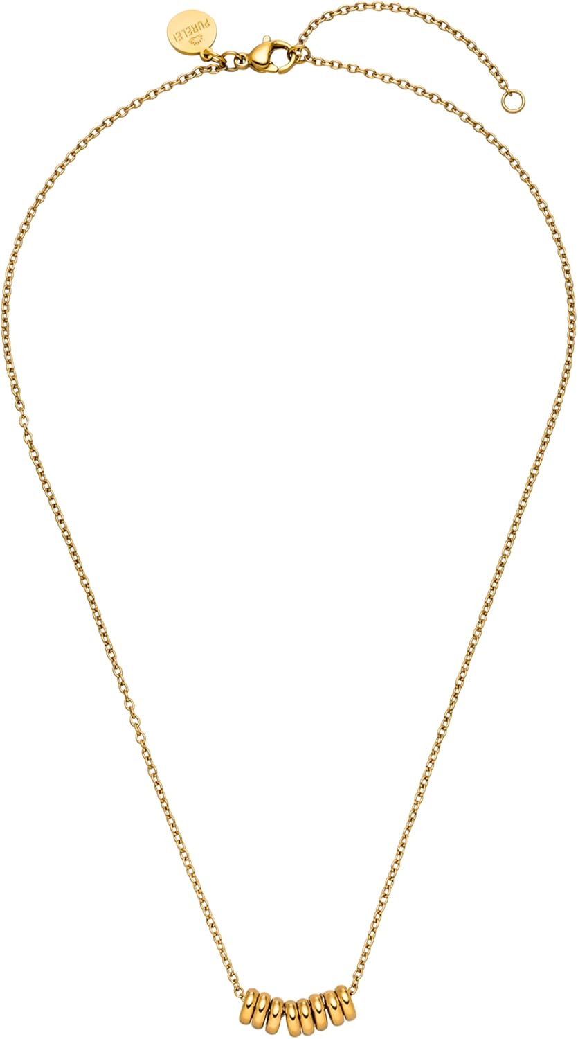 Purelei Anxiety Chain - Waterproof & Adjustable | Stainless Steel Chain with Movable Fidget Elements | 14K/18K Gold Plating | Soothing Everyday Essential