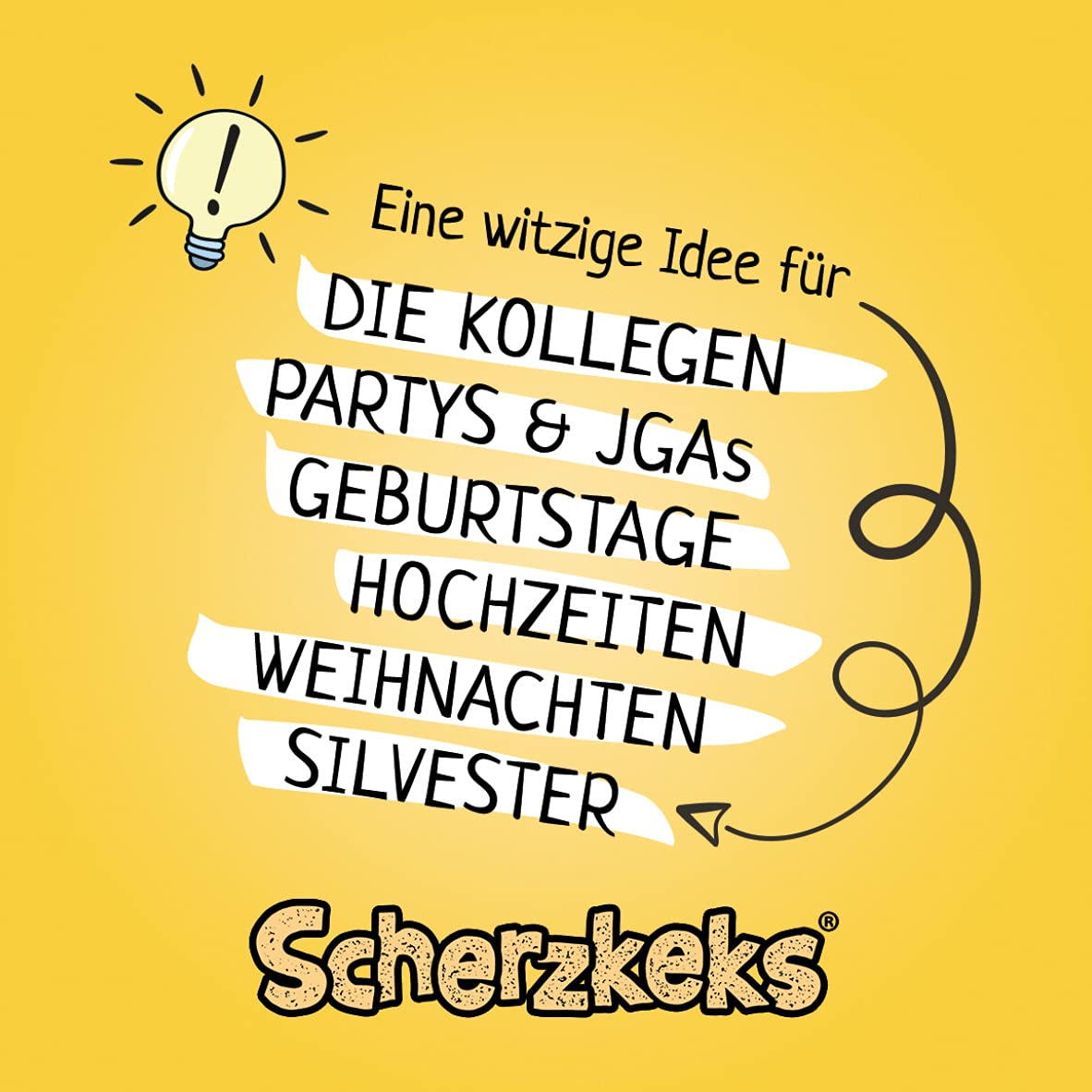 Scherzkeks Box of 20 Biscuits with Joke Question and Answer in Lucky Biscuit, Funny Gift Idea Made in Germany, for Birthdays, JGA, Family Celebrations, Christmas, New Year's Eve – Bild 6