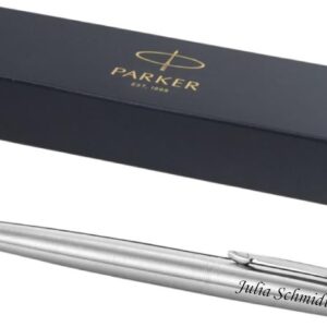 Parker – Exclusive JOTTER Ballpoint Pen with Engraving Laser Engraved New (Stainless Steel)