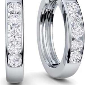 Women’s 925 silver small hoop earrings, real gift for women, girlfriend, jewellery, love you, nickel-free. Fashion Jewellery Women’s Earrings Silver No Stainless Steel Thin Hinged Hoop Earrings .