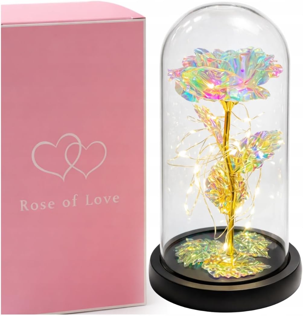 Eternal Rose in Glass with Gift Box, Gifts for Women, Mum Gift