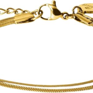 Purelei Two Layers Women’s Bracelet – Adjustable Waterproof Bracelet with Double Layer Snake Chain Design for a Stylish Layering Look