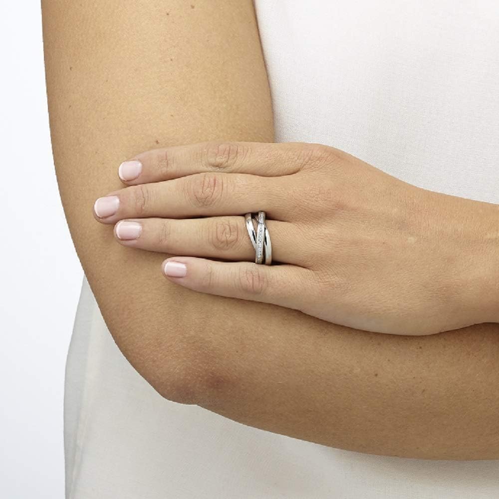 Heideman Women's Trini Ring Made of Stainless Steel Silver Coloured Polished Women's Ring for Women Roll Ring Play Ring Triple Ring Pack of 3 – Bild 2