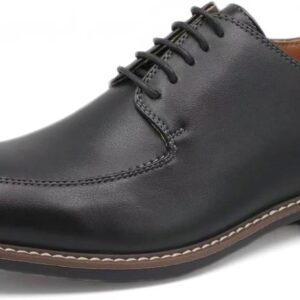 Finishing & Sewing Men's Moc-Toe Lace-Up Oxford Shoes