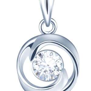 Yumilok Women's Necklace 925 Sterling Silver Cubic Zirconia Twist with Pendant for Women Birthday Mother's Day