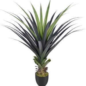 Artificial Agave Large 120 cm, Small Artificial Plants with Spikes, Artificial Plant for Living Room, Home, Office, Balcony, Garden, Porch, Patio, Indoor and Outdoor Decoration (Pack of 1)