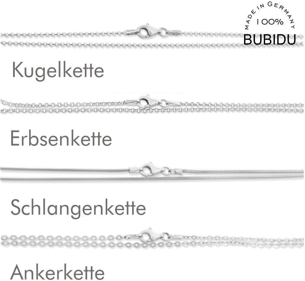 Women's 925 Silver Chain 38 cm 42 cm 45 cm 50 cm 60 cm 70 cm Chain without Pendant Sterling Silver Ball Chain Pea Chain Anchor Chain Snake Chain Single Silver Chains – Bild 3