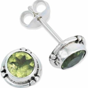 Edelstein Ohrringe Damen 925 Silber