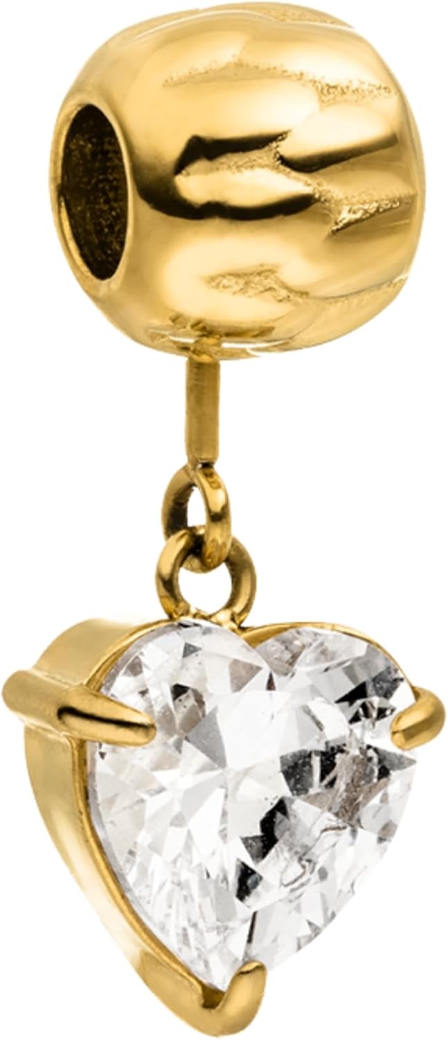 Purelei LEI Charm - Waterproof Charm Pendant Made of Stainless Steel (14K Gold-Plated) for the LEI Bracelet - Combinable Jewellery for Your Individual Look