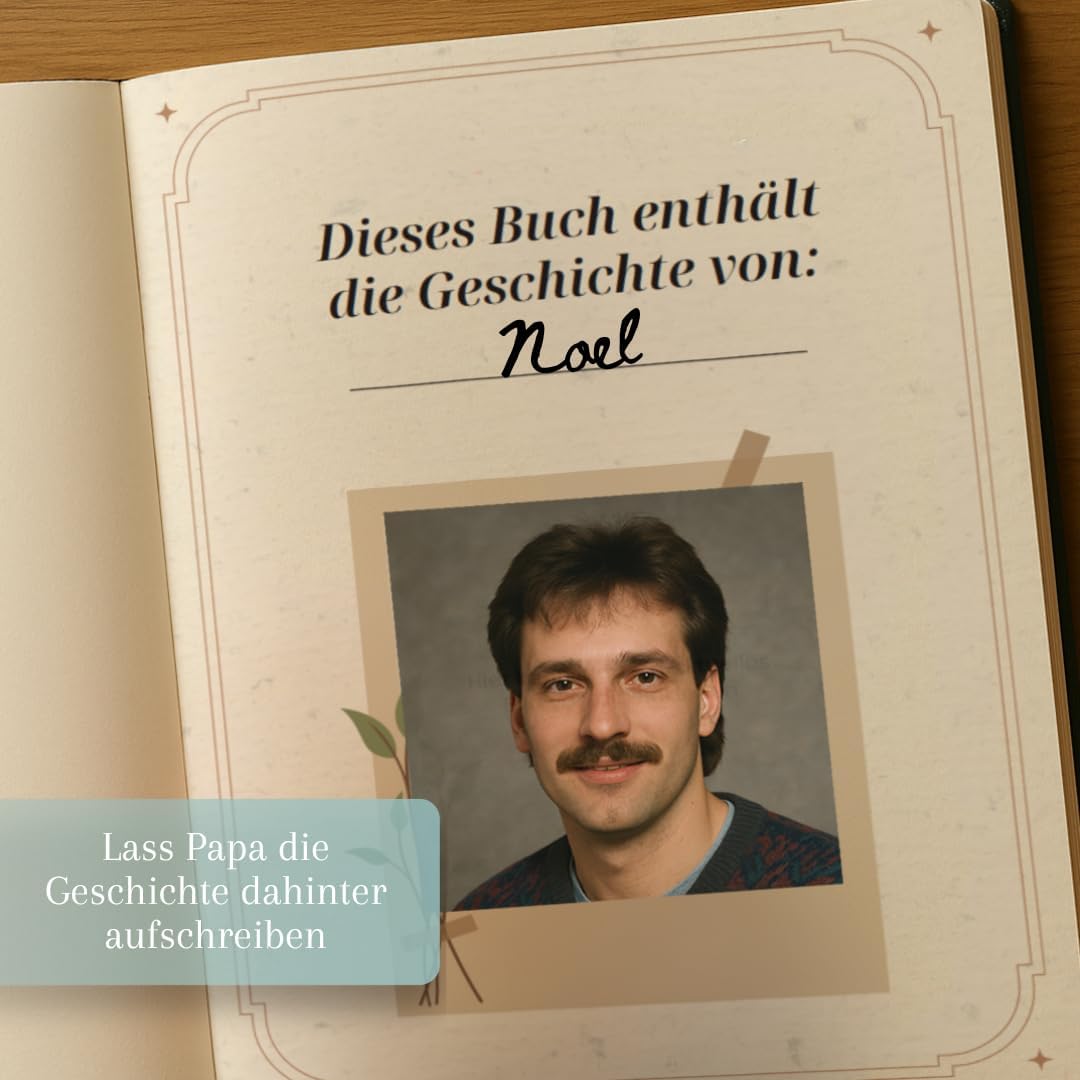 Papa, erzähl mir deine Geschichte - The Memory Book to Fill In | Personal Gift for Father's Day, Birthday or as a Attention | Designed with Love for Lasting Memories – Bild 2
