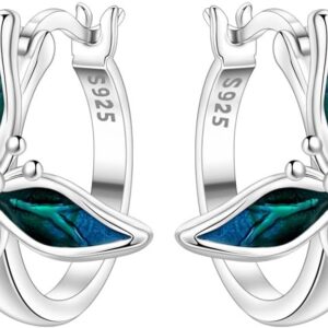 Cycuff 925 Sterling Silver Hoop Earrings Colourful Cubic Zirconia Jewellery Earrings for Women Set Earrings Gifts for Her