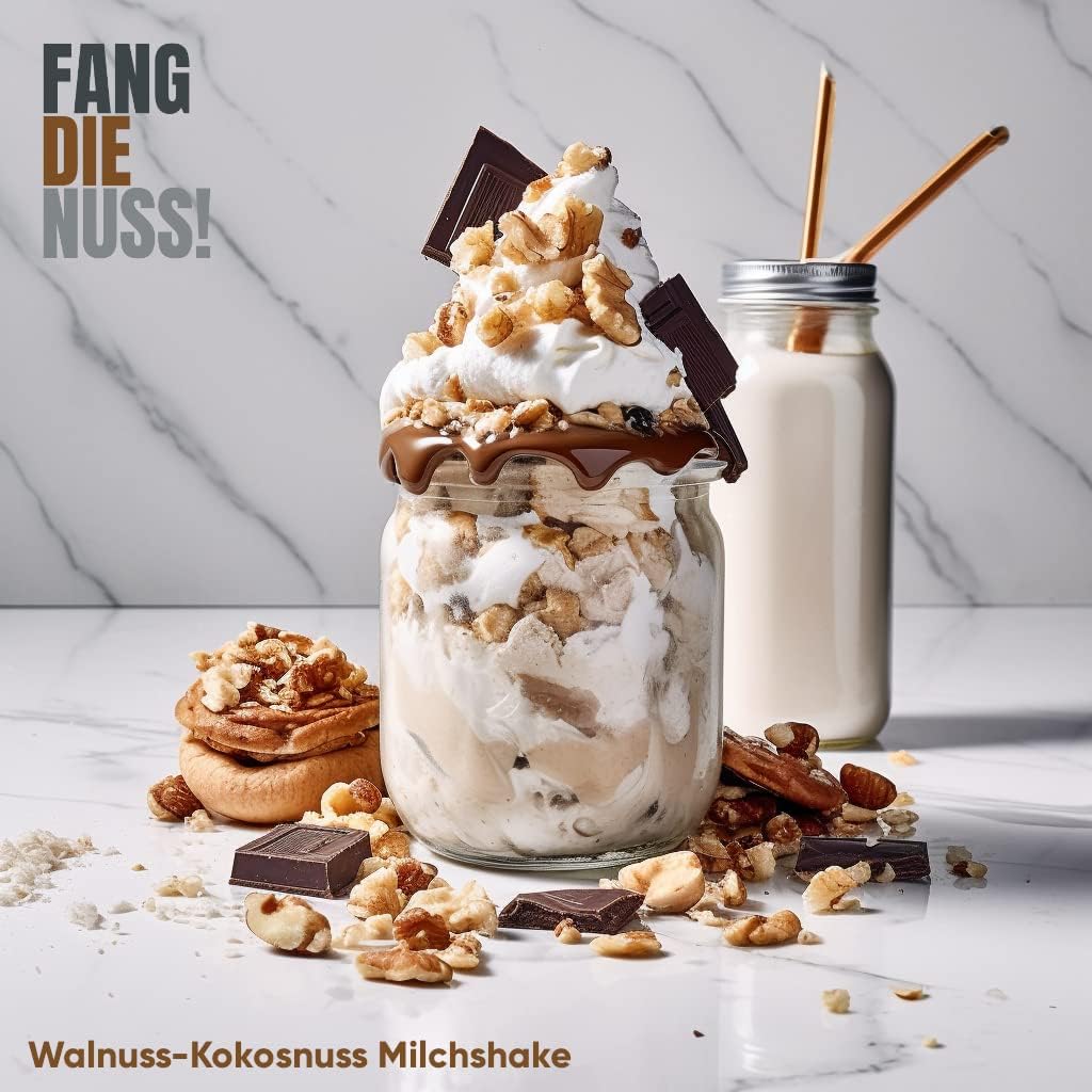 Fang die Nuss! Premium Walnut Liqueur Intensive Strong 30% Vol. Alcohol Tested by Squirrels from the Region Walnut Brandy 0.5 L Enjoy and Do Good – Bild 3