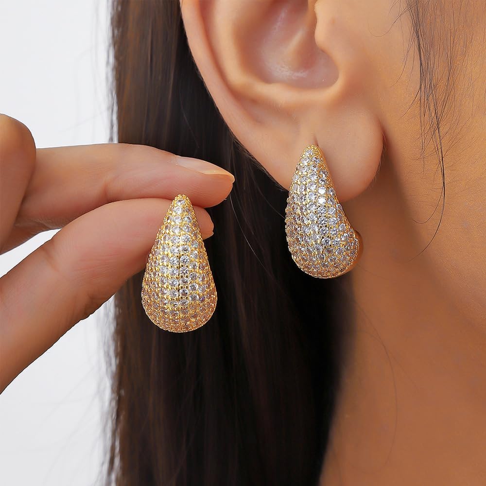 Women's Earrings Water Drop Earrings Elegant Simple Earrings Temperament Fashion Mini Women's Earrings Valentine's Day Birthday Christmas Gift – Bild 7