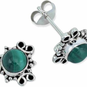 Edelstein Ohrstecker 925 Silber Damen