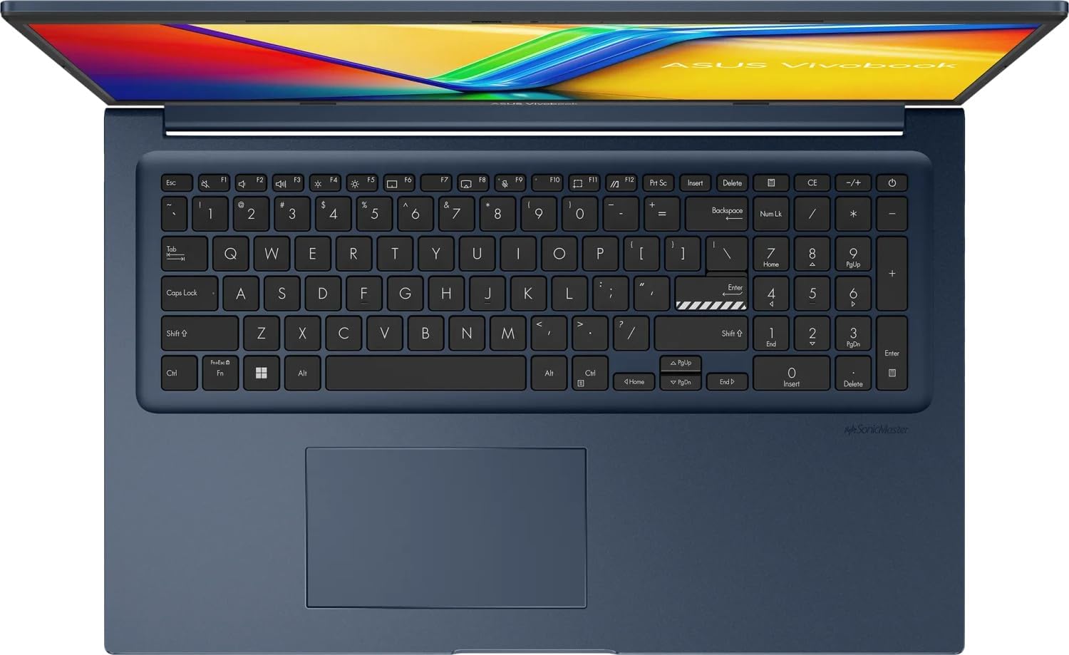 ASUS i3 Laptop 17.3 Inch FullHD (Intel Core 3 Processor 100U, 6 Cores, 4.70 GHz, 8 GB DDR5 RAM, 256 GB NVME SSD, HDMI, BT, Webcam, USB-C/3.0, Wi-Fi, Windows 11 Prof) Notebook #8605 – Bild 3