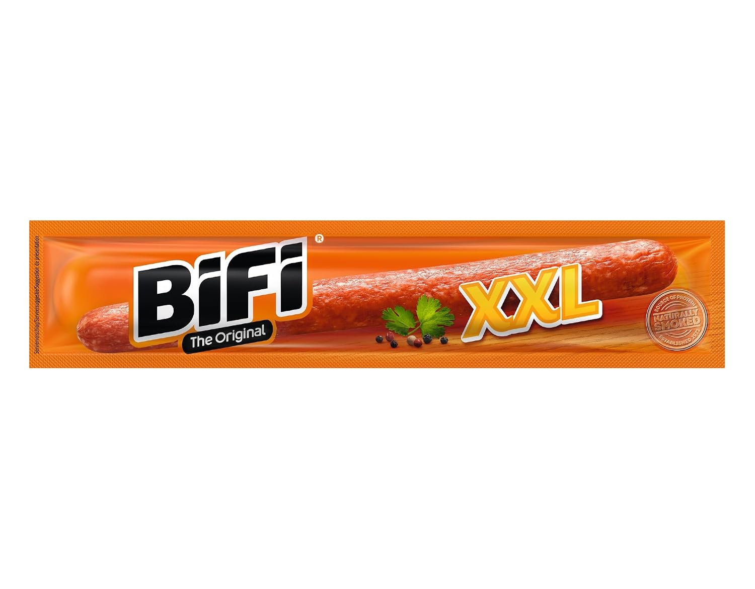 BiFi Original XXL Salami Sticks - Pack of 30 (30 x 40 g) - Sausage Snack To Go - Air Dried Meat & Sausages Package - Salami with Pepper, Coriander and Garlic - Ideal Nibble Box - Sausage Package – Bild 3