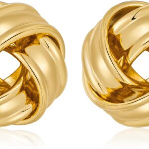 LILIE&WHITE Gold Earrings for Women Women's Earrings Golden Earrings Women's Earrings Gold Jewellery Women