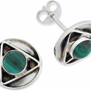 925 Sterling Silber Edelstein Ohrstecker