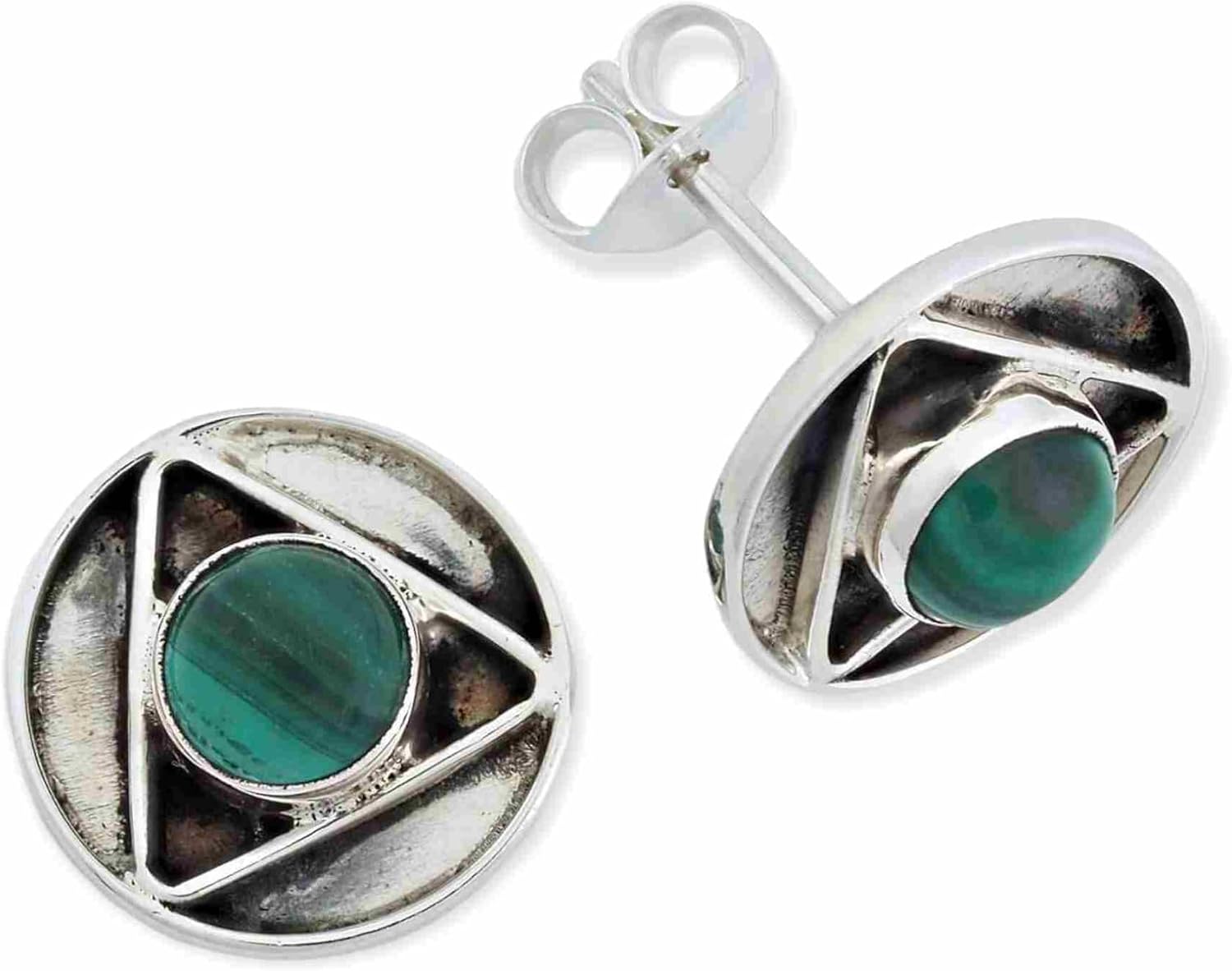925 Sterling Silber Edelstein Ohrstecker