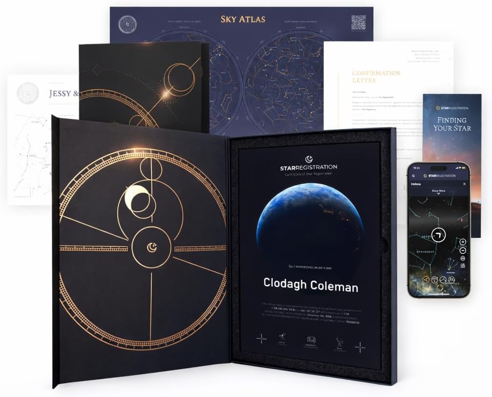 Sterntaufe Geschenkbox – Erde Design
