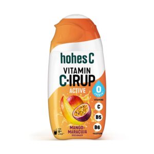 hohes C Vitamin C-IRUP Active, Mango Passion Fruit Flavour, 1 x 65 ml for approx. 8 Litres of Ready Drink, with Vitamin B6, B5 and Vitamin C, No Added Sugar and Calorie Free