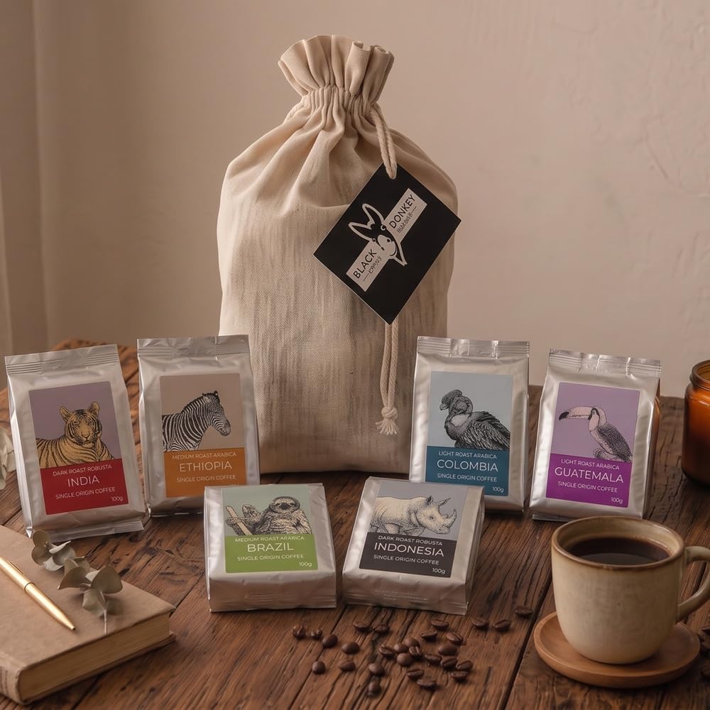 Black Donkey - Gift Set - World's Coffees | Coffee Beans 600 g (6 x 100 g) – Bild 3