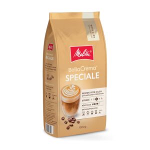 Melitta BellaCrema Speciale, Coffee Beans, Strength 3/5, 1 kg, Coffee Roast Level