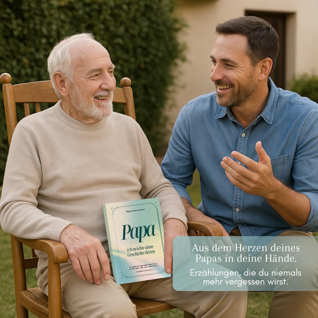 Papa, erzähl mir deine Geschichte - The Memory Book to Fill In | Personal Gift for Father's Day, Birthday or as a Attention | Designed with Love for Lasting Memories – Bild 7