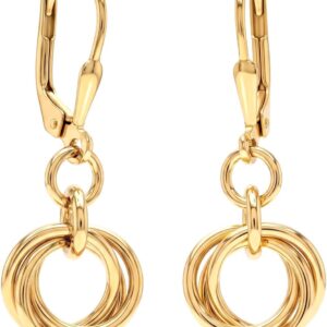 LeCalla 925 Sterling Silber Hebelrücken Ohrringe Leichte Tropfen Hebelrücken Tropfen Ohrring für Frauen