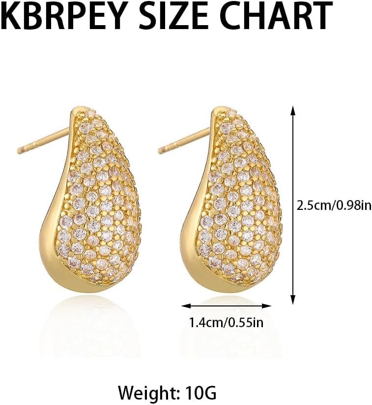 Women's Earrings Water Drop Earrings Elegant Simple Earrings Temperament Fashion Mini Women's Earrings Valentine's Day Birthday Christmas Gift – Bild 3