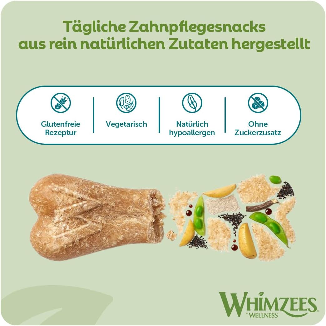 WHIMZEES Mixed Variety Box Chew Bones Medium 40 Pack - Dental Care – Bild 4