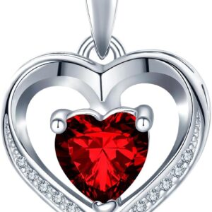 Women’s Heart Necklace Jewellery Heart Pendant Christmas Mother’s Day Mum Gift Valentine’s Day Anniversary Wedding Birthday Wife Girlfriend