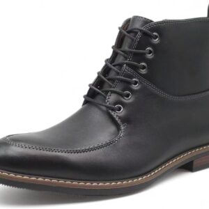 Finishing & Sewing Mens Norwegian Derby Boots Moc Toe Design with Side Zip