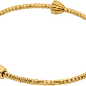 Purelei LEI Charm Bangle – Waterproof Women’s Bracelet Made of Stainless Steel (14K Gold Plated) – Bangle for LEI Charms with Stopper Charm – Jewellery for Your Individual Look