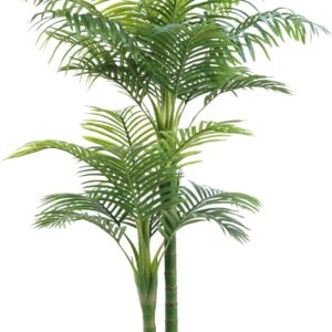 Artificial Areca Palm Tree 150 cm – Large Artificial Palm in Pot, Realistic Indoor Plant, Care Free & Weatherproof, Decorative Plant for Living Room, Balcony, Office & Garden