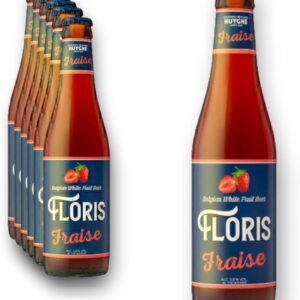 6 x Floris Fraise Bier 0.33 L – Belgian White Fruit Beer – Strawberry Beer from Belgium with 3.6% Vol.