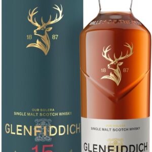 Glenfiddich 15 Years Single Malt Scotch Whisky Solera with Gift Box, 70cl - A Sensational Whisky Gift